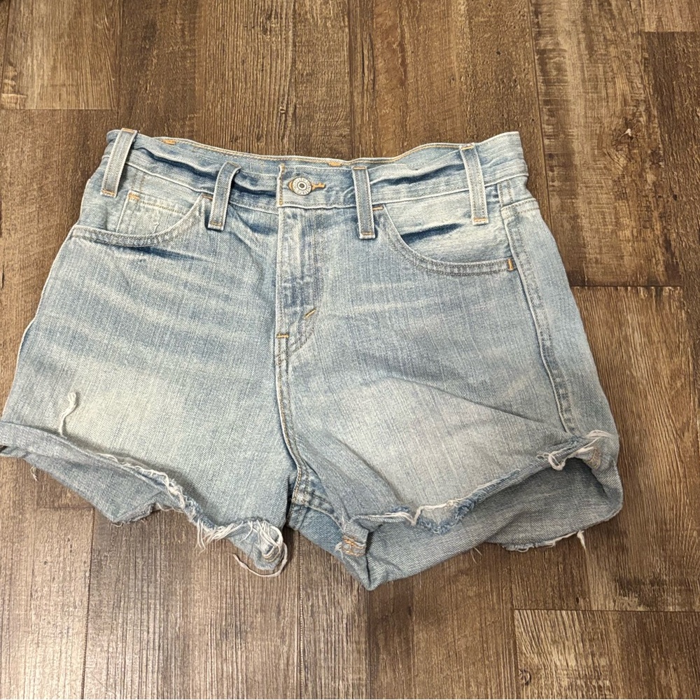 Levi's Light Blue Jean Shorts
